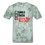 Single - military green tie dye
