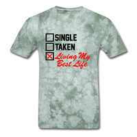 Single - military green tie dye