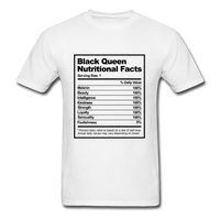 Black Queen Nutritional Facts - white