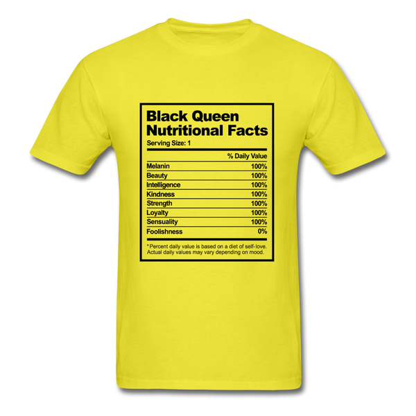 Black Queen Nutritional Facts - yellow