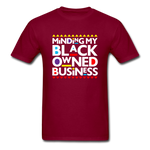 Black Owned  Business - burgundy