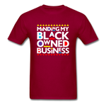 Black Owned  Business - dark red